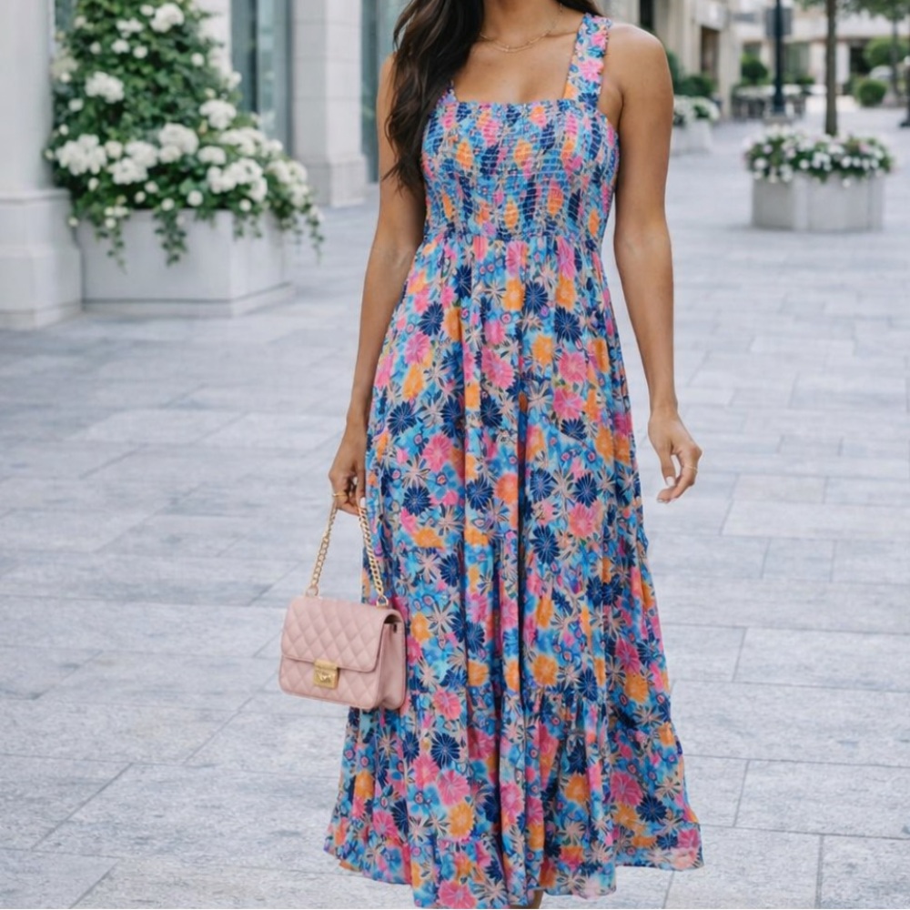 NEW Prep Obsessed ALONG THE WAY FLORAL MAXI